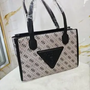 GUESS City Carry Tote Bag — Brown