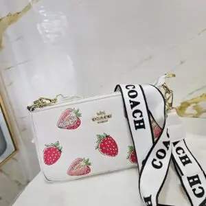 COACH New York Strawberry Story Accessory โ White