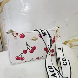 COACH New York Cherry Story Accessory — White
