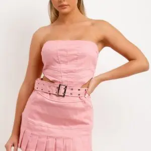 Pleat Play Pleated Skirt Set โ Dusty Pink